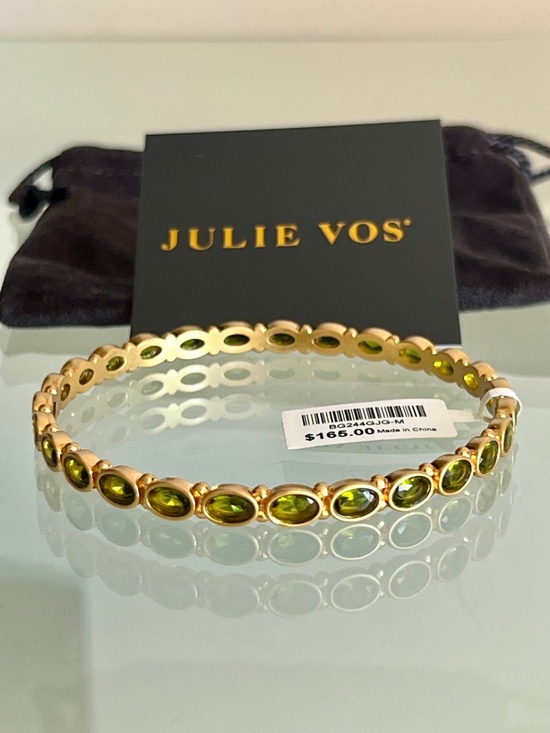 Julie Vos Jewelry - JULIE VOS Palmetto Green Mykonos Bangle Bracelet